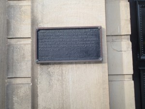 Plaque marking the headquarters of the Duke of York at Alkmaar
