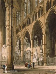 R. Ackermann, North Transept of Westminster Abbey (1809), from http://www.motco.com/index-london/imageone-a.asp?Picno=9902095