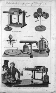 Various medical electrical machines, ca 1770